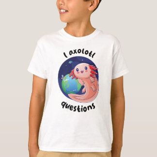 I axolotl質問 – クリーム（淡色） tシャツ