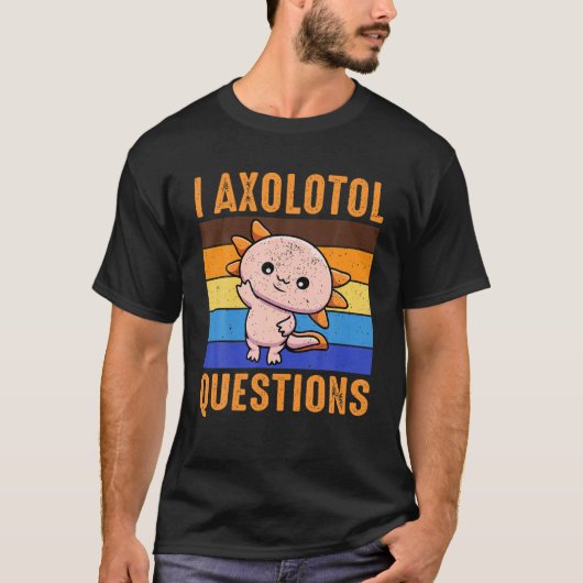 『i Axolotl質問』 Tシャツ (正面)