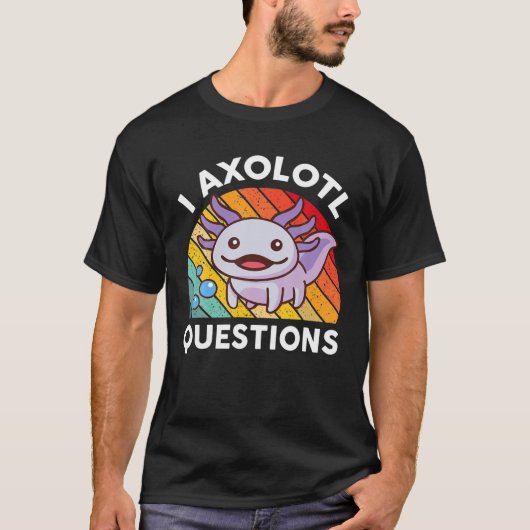 I Axolotl質問S子供Axolotl衣装かわいいAx Tシャツ (正面)