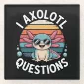 I Axolotl Questions ガラスコースター (正面)