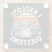 I Axolotl Questions ガラスコースター (裏面)