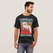 I Axolotl Questions Cute Youth Kids Retro 90s Vint Tシャツ (正面フル)