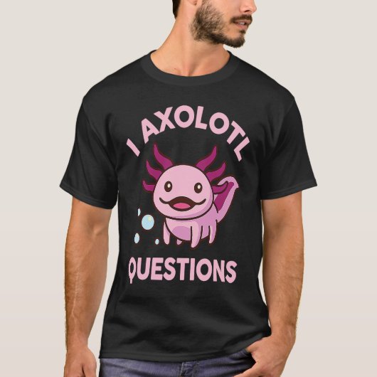 I Axolotl Questions Kids Pastel Goth Cute Teen Gir Tシャツ (正面)