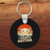 I Axolotl Questions Shirt Adults Youth Kids Retro  キーホルダー (正面)