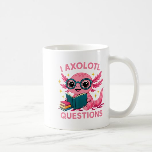 I Axolotl Questions Shirt Adults Youth Kids Retro  コーヒーマグカップ (右)