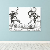 I Balli de SpessaneiまたはLe Grande Chasse キャンバスプリント (インサイチュ (ウッドフロア))