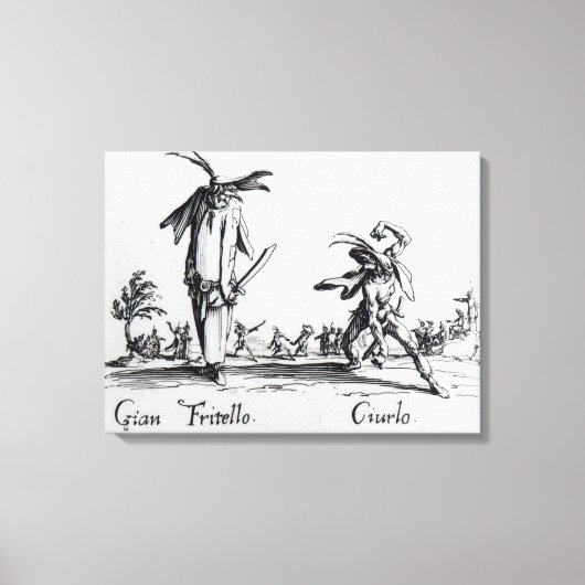 I Balli de SpessaneiまたはLe Grande Chasse キャンバスプリント (正面)