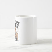 I Bark Before Coffee Mug – Funny Dog Lover Cartoon コーヒーマグカップ (中央)