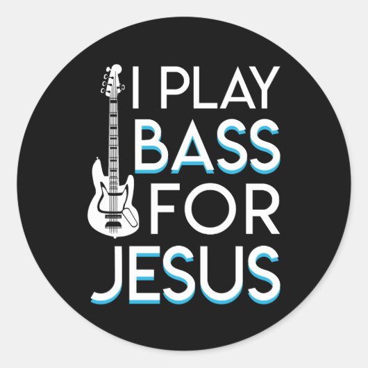 I Bass 遊 Jesus Christian Bass Guitar ラウンドシール (正面)