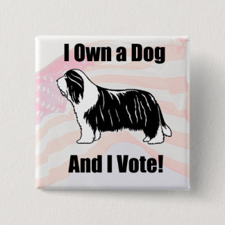 I Beardie正方形ボタンを所有するため 缶バッジ