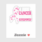 I Beat Cancer What's Your Superpower Breast Cancer シール (シート)