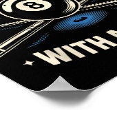 I Beat People With A Stick Billiards Ol Funny Men  ポスター (角)