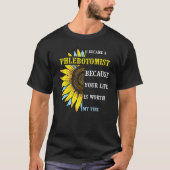 I Became Phlebotomist   Phlebotomy Technician Nurs Tシャツ (正面)