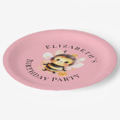 I Bee-Two Girlバースデーパーティー ペーパープレート (アングル)