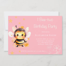 I Bee-Two Girlバースデーパーティー 招待状