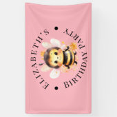 I Bee-Two Girlバースデーパーティー 横断幕 (縦)