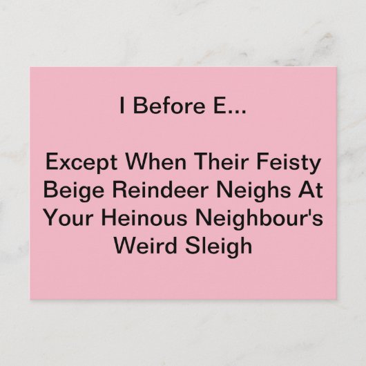 I Before Eはがき ポストカード (正面)