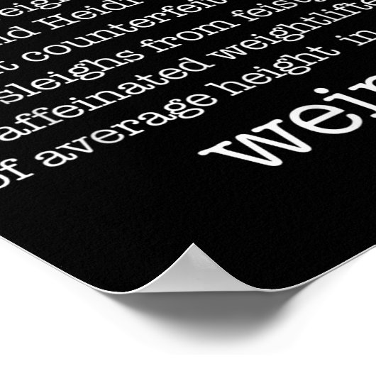 I Before E Except When Keith Weird Funny Grammar M ポスター (角)