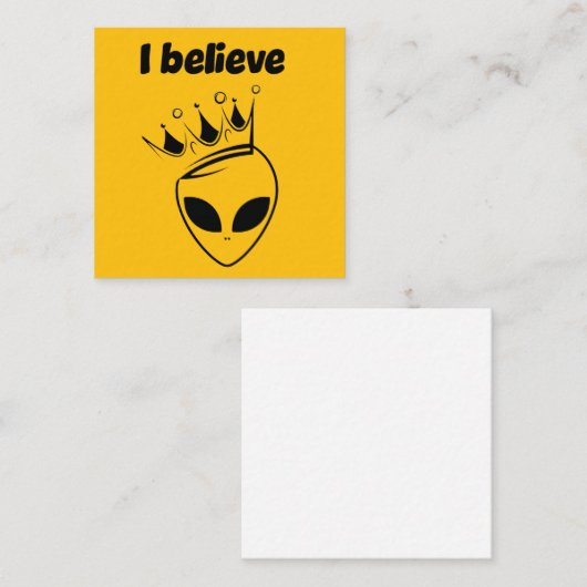 I believe スクエア名刺 (正面/裏面)