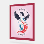 I believe in Angels hanging wall art アクリルサイン (傾斜)