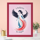 I believe in Angels hanging wall art アクリルサイン (ウェディング)