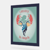 I believe in Angels Hanging wall art Acrylic sign アクリルサイン (傾斜)