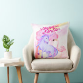 I Believe in Fairytales Unicorn Rainbow Flamingo クッション (椅子)