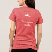 "I Believe in Public Education" Women's トライブレンドTシャツ (裏面)