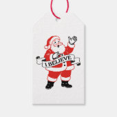 I Believe in Santa - Vintage Art ギフトタグ (正面)
