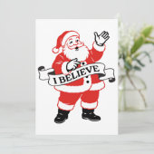 I Believe in Santa - Vintage Art シーズンカード (スタンド正面)