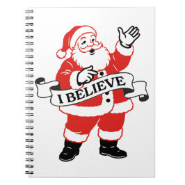 I Believe in Santa - Vintage Art ノートブック