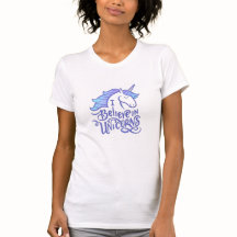 I Believe in Unicorns Sticker t shirt design