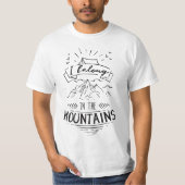 i belong in the mountains tシャツ (正面)