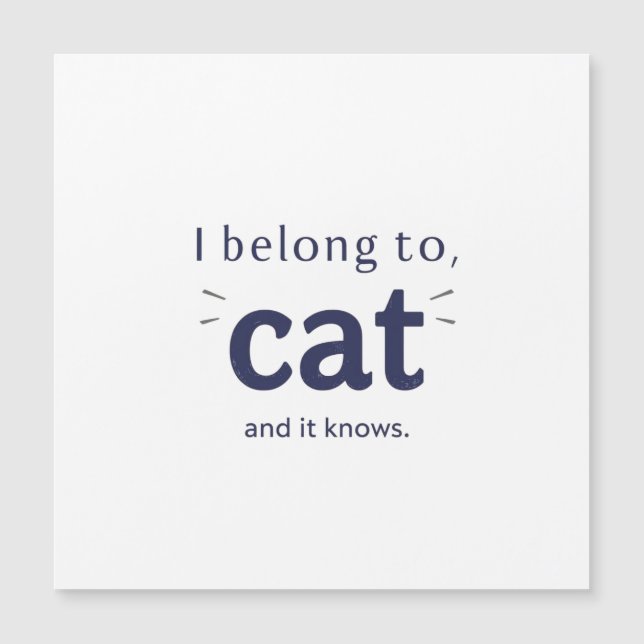 I Belong to Cat (正面)