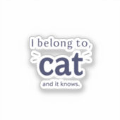I Belong to Cat シール (正面)