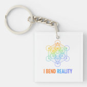 I Bend Reality – Sacred Geometry Energy Design キーホルダー (正面)