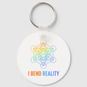 I Bend Reality – Sacred Geometry Energy Design キーホルダー (正面)