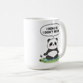 “I Bend So I Don’t Break” panda design コーヒーマグカップ (正面右)