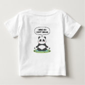 “I Bend So I Don’t Break” panda design ベビーTシャツ (裏面)