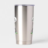 “I Bend So I Don’t Break” panda design 保温保冷タンブラー (左面)