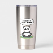 “I Bend So I Don’t Break” panda design 保温保冷タンブラー (背面)