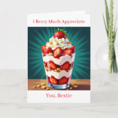 I Berry Much Appreciate You Bestie カード (正面)