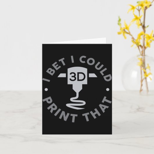 I Bet I Could Print That  カード (黄色い花)