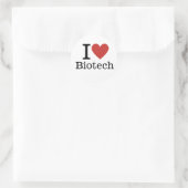 I❤️ Biotech for Students/Facultyカスタム ラウンドシール (バッグ)
