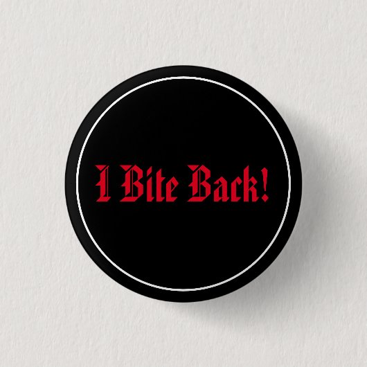 I Bite Back! 缶バッジ (正面)