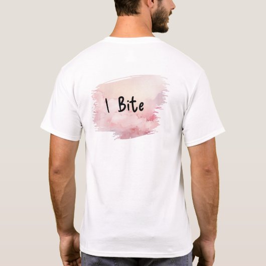 I bite Masasauga Sake on Pink Tシャツ (裏面)