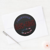 I Black 生き延び Friday Sticker ラウンドシール (封筒)