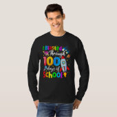 I Blasted Through 100 Days Of School 100th Day Tea Tシャツ (正面フル)