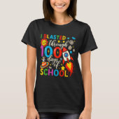 I Blasted Through 100 Days Of School Celebration  Tシャツ (正面)