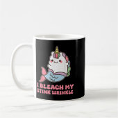 I Bleach My Stink Wrinkle  コーヒーマグカップ (左)